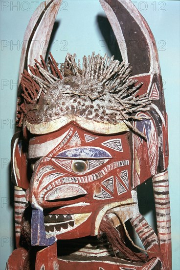 Head of Malanggan figure, intended to rot with a body. Artist: Unknown