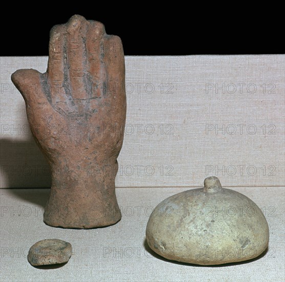 Etruscan votive offerings from a sanctuary of healing. Artist: Unknown