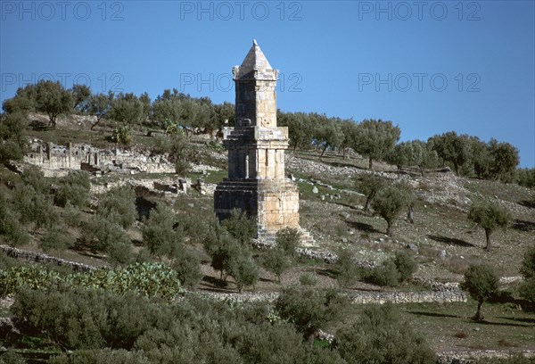 The Mausoleum of Atchan, with a phoenician inscription. Artist: CM Dixon Artist: Unknown