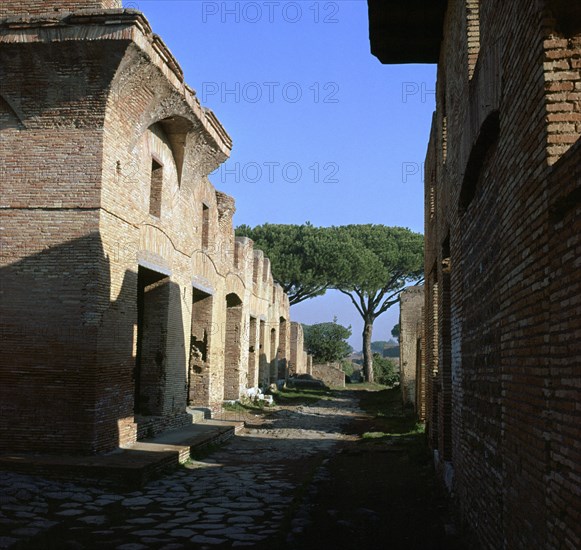 The House of Diana in the Roman port of Ostia, 2nd century. Artist: Unknown