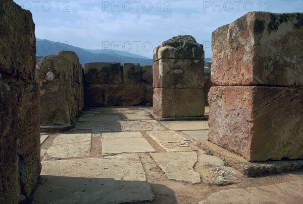 Pillar-crypt of the Minoan Royal palace at Mallia, Bronze Age. Artist: Unknown