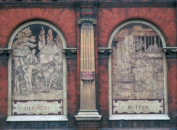 Facade of 19th century dairy. Artist: Unknown