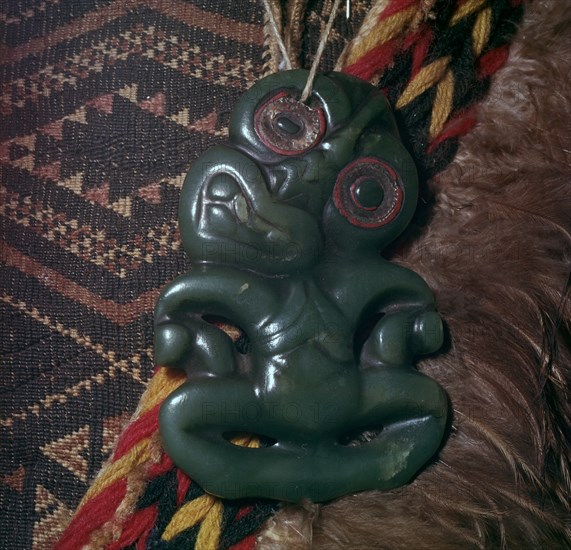 Protective Maori amulet, 19th century. Artist: Unknown