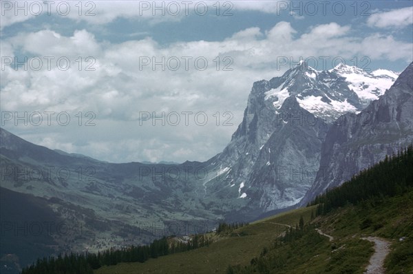 The Wetterhorn from Alpiglen. Artist: Unknown