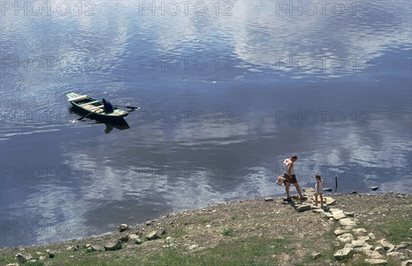 Ferry in Yugoslavia. Artist: Unknown