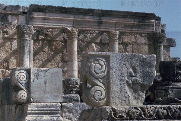 Ruins of a temple in Galilee where Christ preached, 1st century. Artist: Unknown