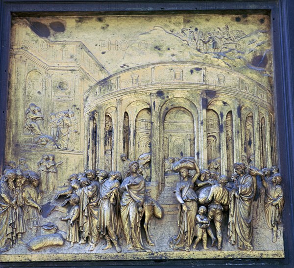 Detail of the Doors of Paradise, 15th century. Artist: Lorenzo Ghiberti