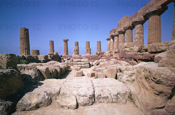 The doric temple of Hera at Agrigento, 5th century BC. Artist: Unknown