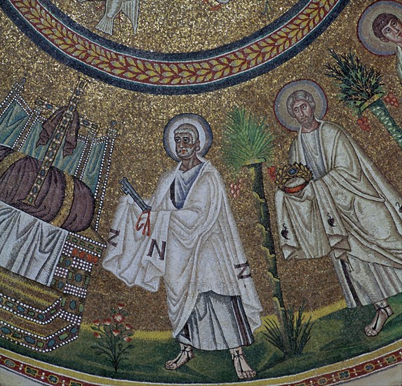 A byzantine mosaic of St Peter, 5th century. Artist: Unknown