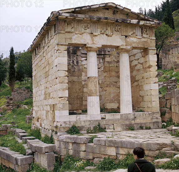 Treasury of the Athenians in Delphi, 5th century BC. Artist: Unknown