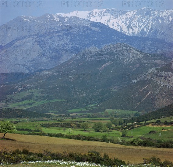 Mount Parnassus in Greece