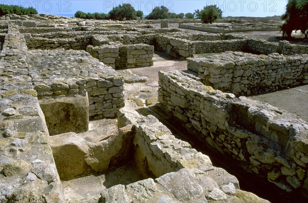 Punic townhouse and Dye Vats, 5th century. Artist: Unknown