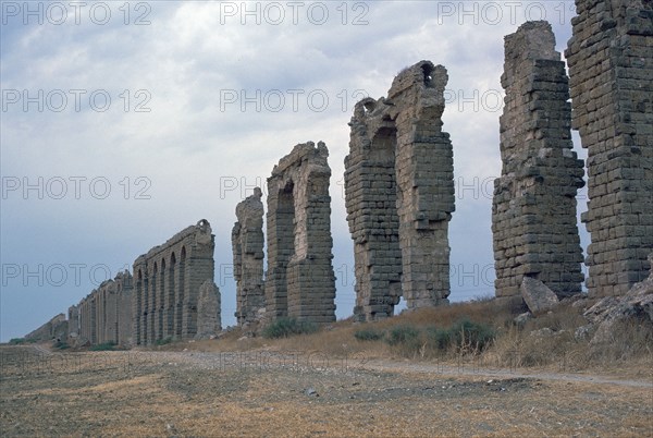 Roman aqueduct in Carthage. Artist: Unknown