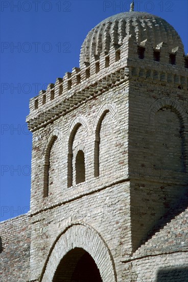 Tower and gateway into the courtyard of the Great Mosque of Kairouan, 7th century. Artist: Unknown