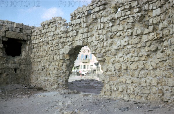 Arch in the seawall of Acre. Artist: Unknown