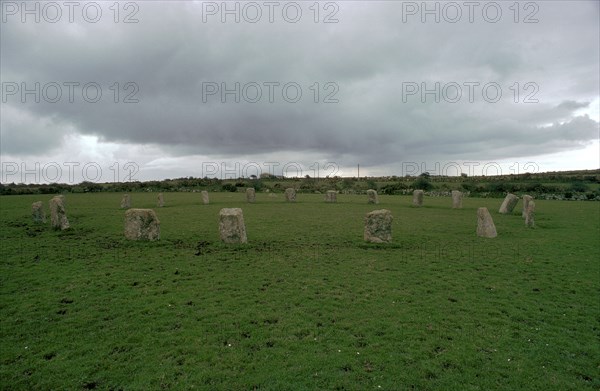 Merry Maidens stone circle.