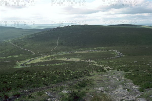 Hut Circles on Dartmoor.