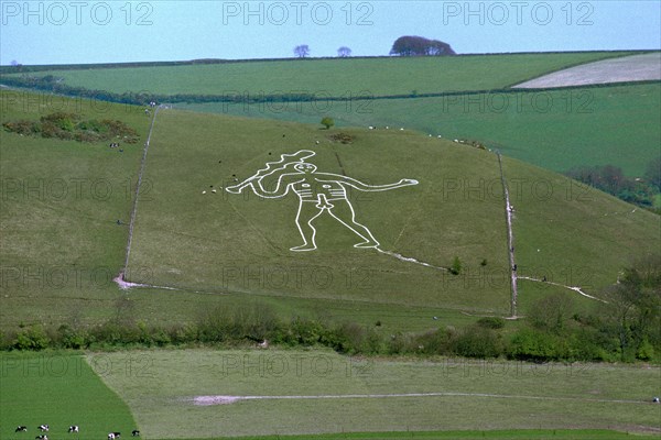 Cerne Abbas Giant, 18th century. Artist: Unknown