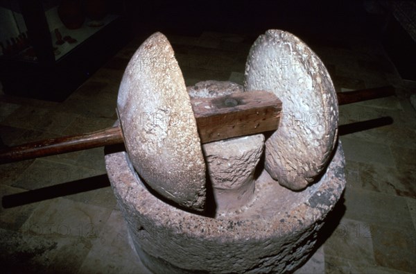 Roman corn-mill, 1st century. Artist: Unknown