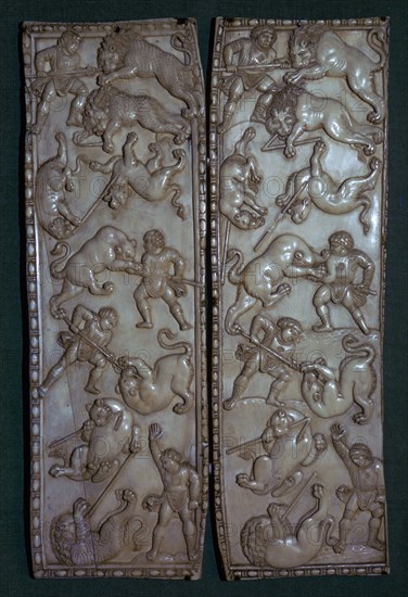 Ivory diptych from Constantinople, 6th century. Artist: Unknown