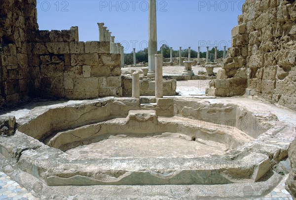 Roman Baths with Gymnasium beyond,  c.4th century BC. Artist: Unknown