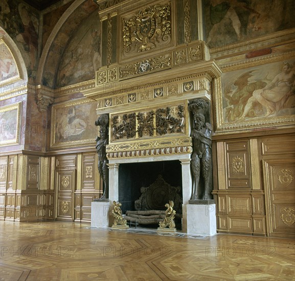 The ballroom at Fontainebleau, 16th century. Artist: Unknown