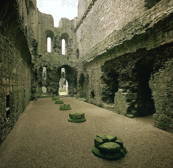 Middleham Castle, 12th century. Artist: Robert Fitzrandolph