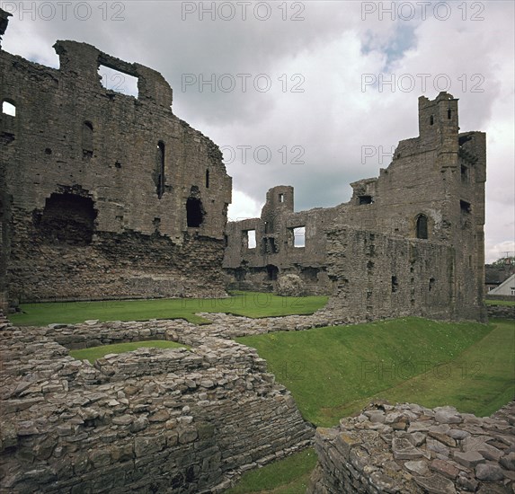 Middleham Castle, 12th century. Artist: Robert Fitzrandolph