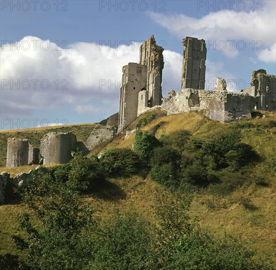 Corfe Castle, 11th century. Artist: William the Conqueror