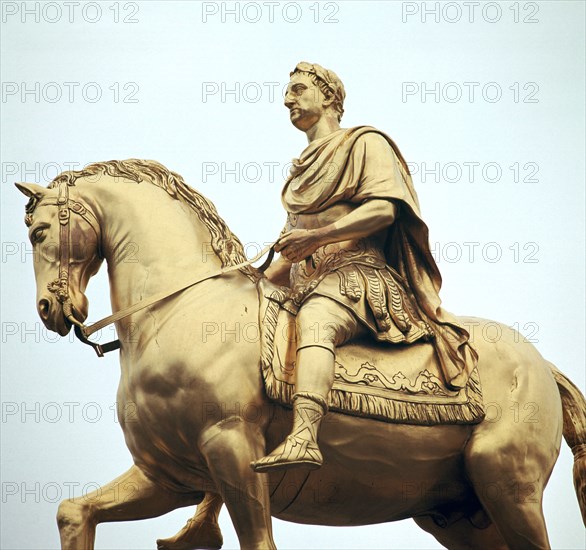 Equestrian Statue of King William III, 18th century. Artist: Peter Scheemakers