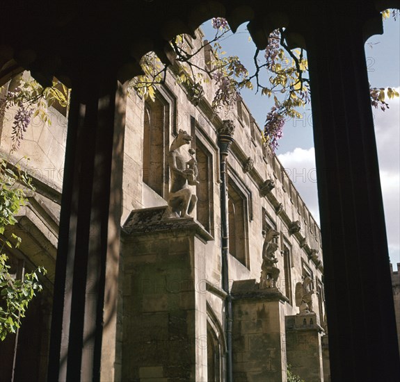 The Quadrangle of Magdalen College, 15th century. Artist: Unknown