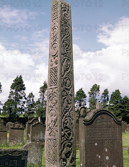 Bewcastle Cross, 7th century. Artist: Unknown