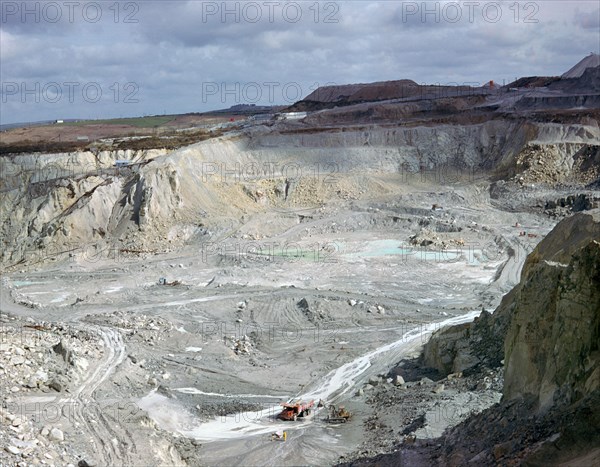 China-clay workings in Cornwall. Artist: Unknown