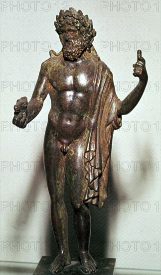 Roman bronze of Poseidon. Artist: Unknown