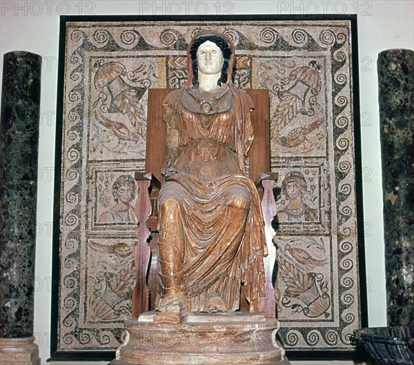 Roman colossal statue of Minerva. Artist: Unknown