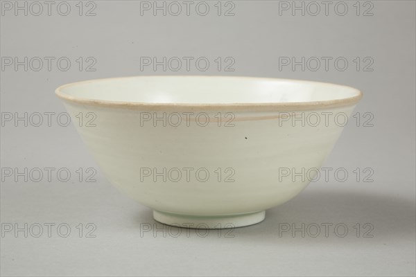 Qingbai glazed deep bowl, Yuan dynasty (1279-1368). Artist: Unknown.