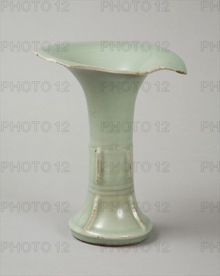 Longquan celadon gu vase, 12th century. Artist: Unknown.