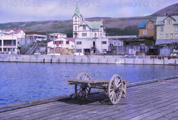 Husavik, a fishing town, Northern Iceland, 20th century. Artist: CM Dixon.