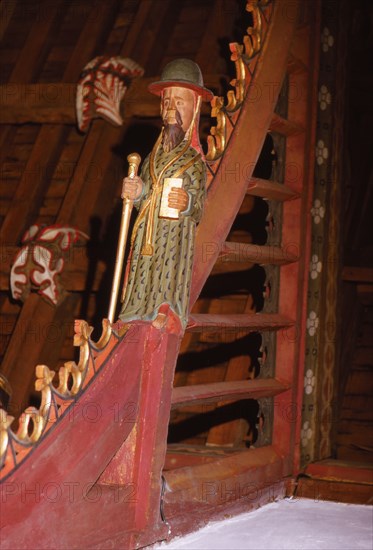 Bere Regis Church, Detail of Roof, Dorset, 20th century. Artist: CM Dixon.