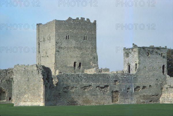 Porchester Castle, Hampshire, 20th century. Artist: CM Dixon.