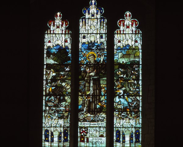 Gilbert White Memorial Window, Selborne Church, Hampshire, 20th century. Artist: CM Dixon.