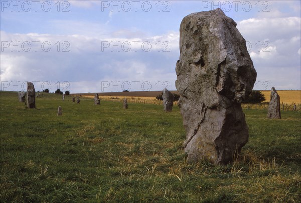 The Avenue, leading to the Stone Circle, Avebury, Wiltshire, 20th century. Artist: Unknown.