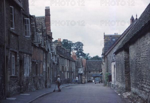 Village Street, Lacock, Wiltshire, c1960. Artist: CM Dixon.