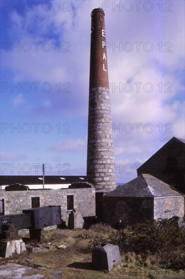 Derelict Tin Mine, Cambourne, Cornwall, 20th century.  Artist: CM Dixon.