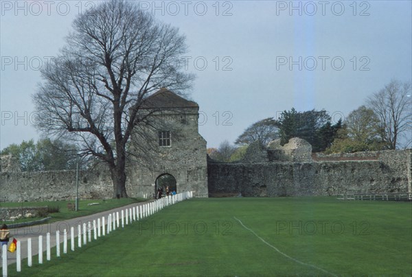 Porchester Castle. Hampshire, 20th century. Artist: CM Dixon.