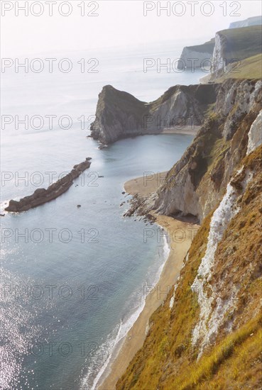 Durdle Door from East, Dorset Coast, 20th century. Artist: CM Dixon.