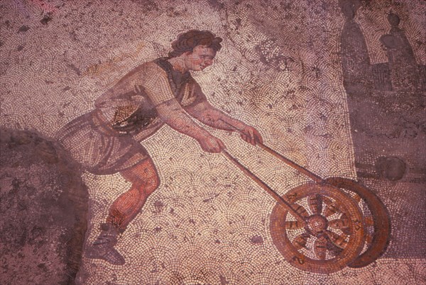 Byzantine Floor Mosaic in the Great Palace, Istanbul, 20th century. Artist: Unknown.