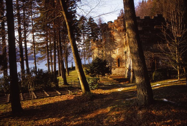 Plantation and Filter station on East bank of Thirlmere. , Cumberland, 20th century. Artist: CM Dixon.