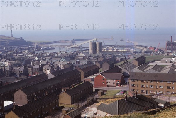 Whitehaven, Harbour from the East, Cumberland, 20th century. Artist: CM Dixon.