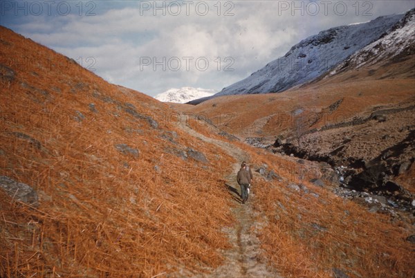 Footpath in Eskdale, Cumberland, February, c1960.  Artist: CM Dixon.